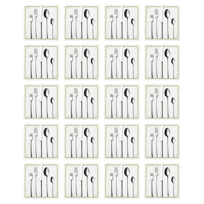 Cutlery Setting Stickers, Square 25mm 10/pk