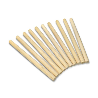 Wooden Dowel Sticks 3/8" x 6" 10/pk