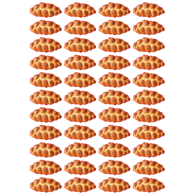 Challah Stickers 1" Die Cut Color Print 10/pk