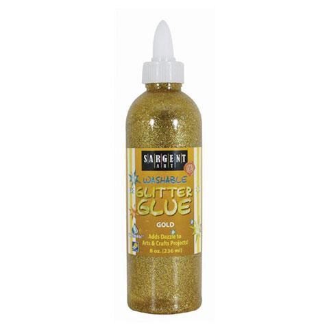 Glitter Glue (Gold, 8 oz)