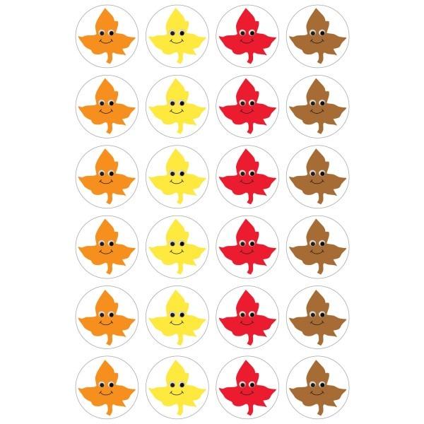 Happy Leaves Stickers 1" (3 Sheets)