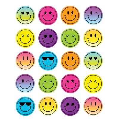 Bright 4Ever Smiley Face Stickers 120/pk