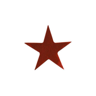 Red Foil Star Stickers 1/2" 250/pk