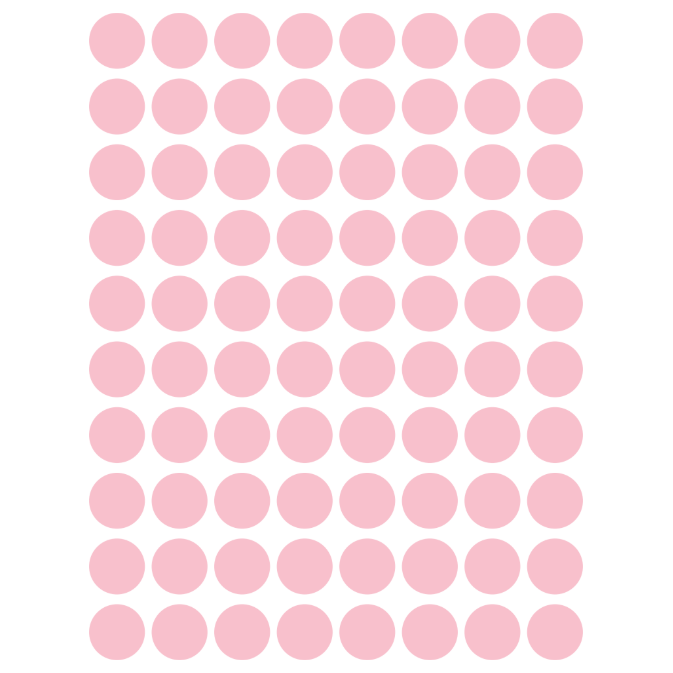 Color Coding Dot Sticker Pink 1/2" 13mm Color Print 32/pk