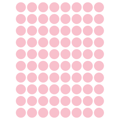 Color Coding Dot Sticker Pink 1/2" 13mm Color Print 32/pk