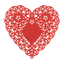 Paper Heart Doilies 4"