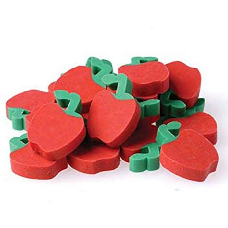 Apple Erasers 3/4" 144/Pk