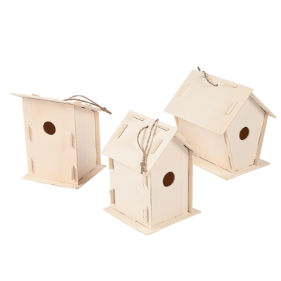 DIY Unfinished Wood Birdhouses - Makes 12