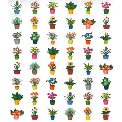 Plants Sticker 3/4" (10 Sheets)