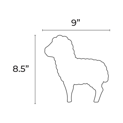 Sheep Cutout 8.5" x 9" 12/pk