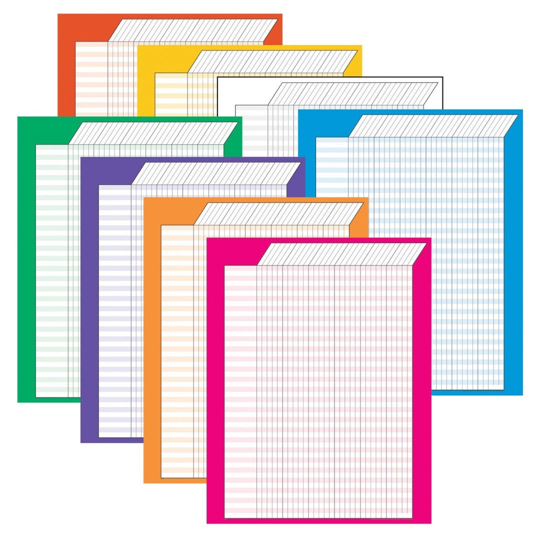 Jumbo Vertical Incentive Charts 28" x 22"