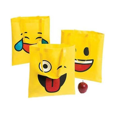 Large Emoji Tote Bags 15" x 17" 12/pk