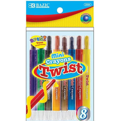 8 Color Mini Propelling Crayons