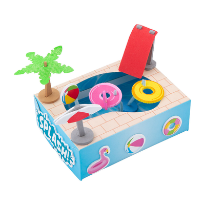 3D Pool Craft Kit, 6" x 2" x 4" 12/pk