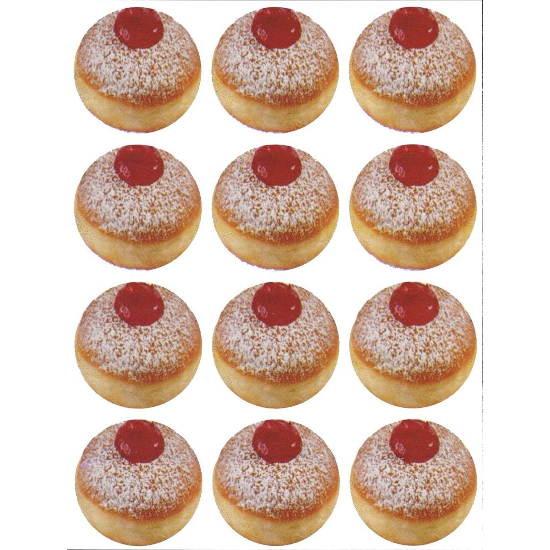 Doughnut Sticker 1 1/4" (10 sheets)