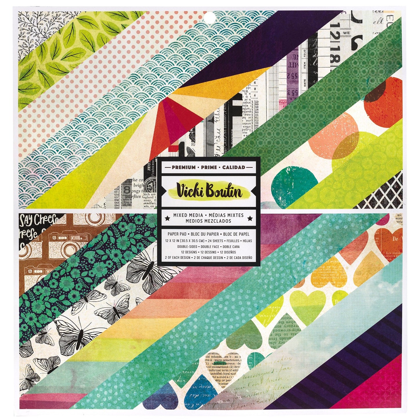 Paper Pad - Vicki Boutin - Color Kaleidoscop Double Sided