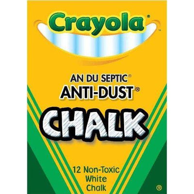 Crayola Chalk White Anti-Dust 12/pk