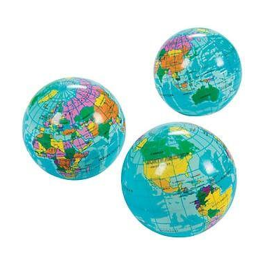Globe Stress Balls (1 pc) 3"