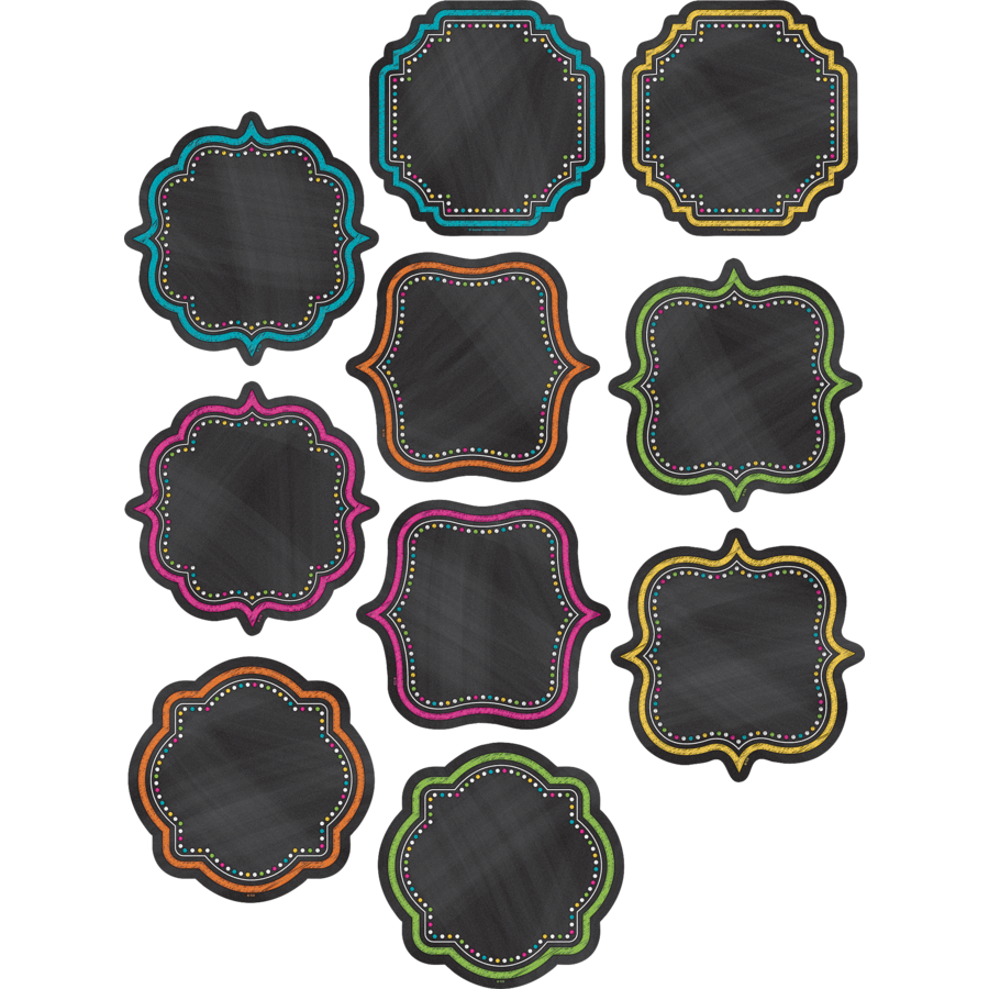 Chalkboard Brights Accents 6" 30/pk