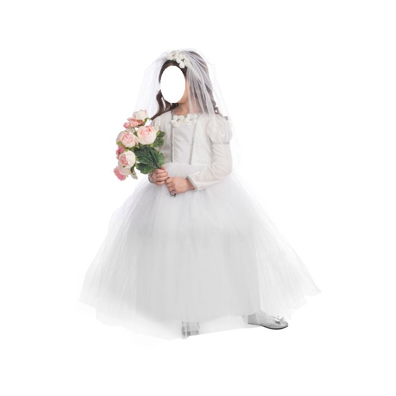 Bridal Princess Costume - Kids T4  (2-3 years old) Height: 36-39"  Waist: 26-28"