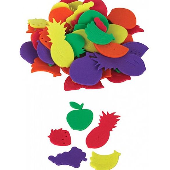 Foam Fruit Fun Shapes 55pc