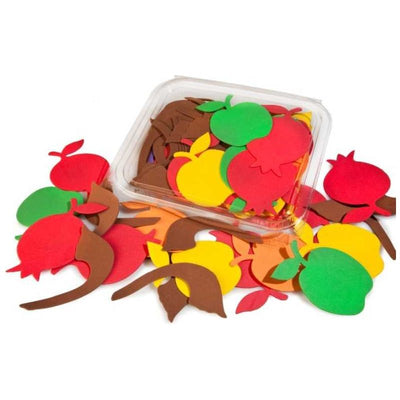 Rosh Hashanah Foam Cutouts Jumbo Pack. total 80/pk