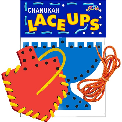 Chanukah Lacing Shapes 7.5 x 6.5 x .5