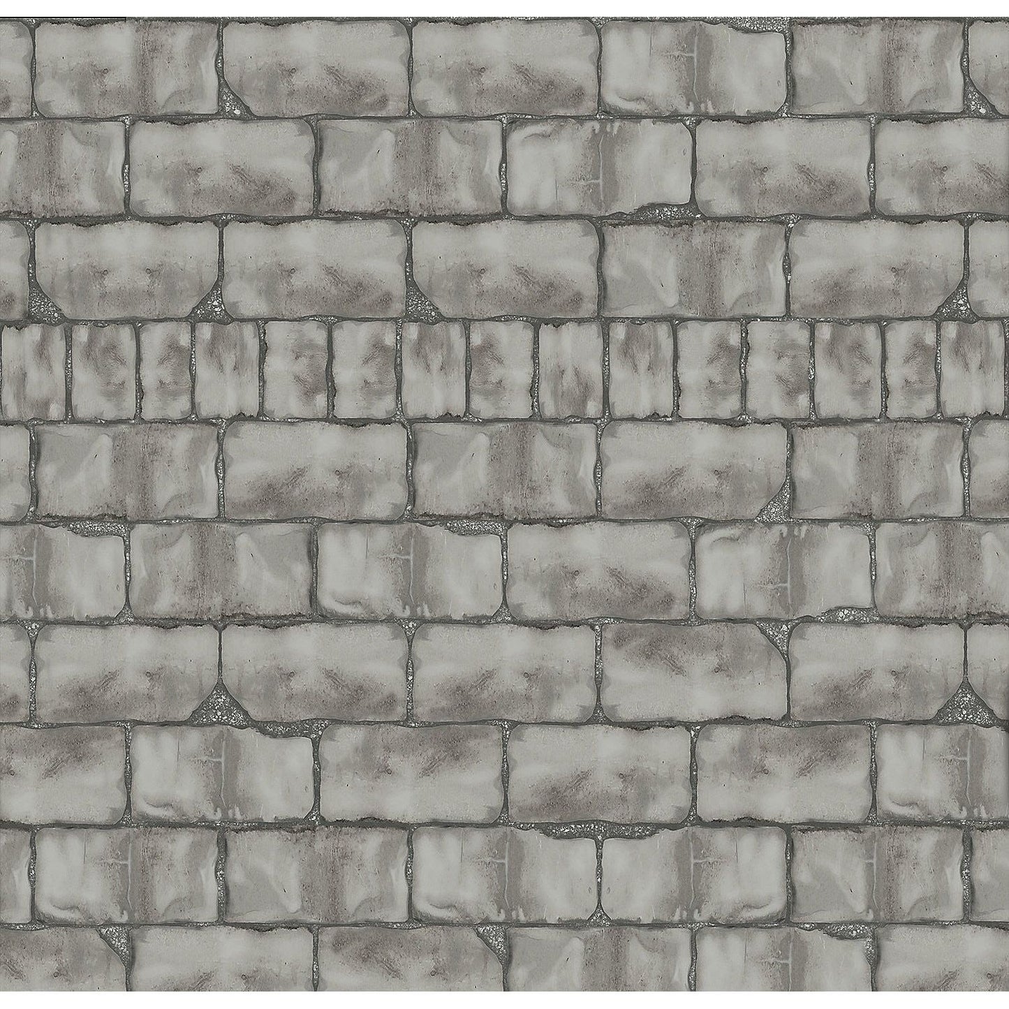 Vinyl Grey Brick Wall Background, 30 Ft. x 4 Ft.