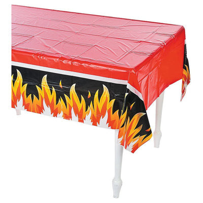 Firefighter Party Tablecloth 54" x 108" - 1 Pc.