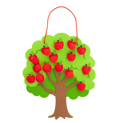 Foam Apple Tree Sign Craft Kit 6 3/4" x 8" 12/pk