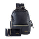 Backpack Black Leather with pencil case