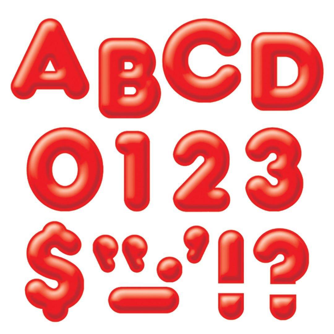 Red 3D Uppercase Letters 2" 1/pk (Discontinued)