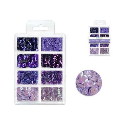 6mm Plastic Sequins (viola) 8 dividers (Closeout)
