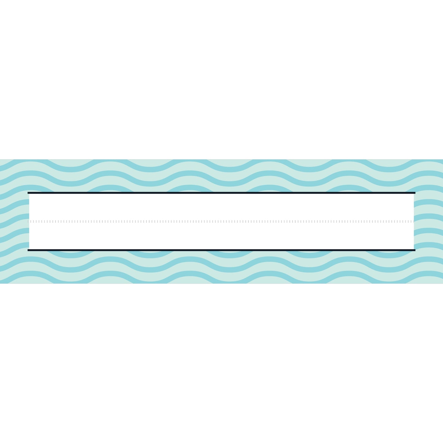 desk name strips - waves blue