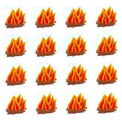 Bonfire Stickers 1.25" 10/sheets