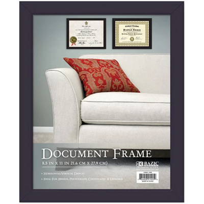 8.5" X 11" Multipurpose Document Frame w/ Glass Cover