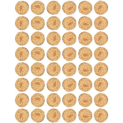 Matzah Stickers Round 19mm Color Print 10 /pk