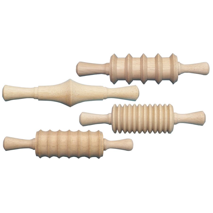 Rolling Pin With Pattern 6" 4/pk