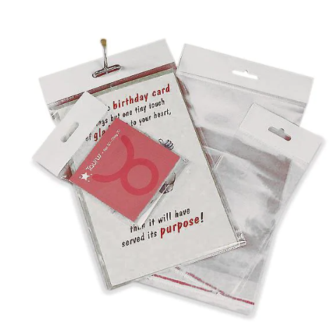 Self Seal Cello Bags w/header 1000/pk
