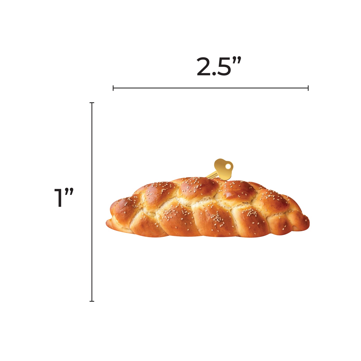Challah Bread Cutout 2.5-inch 20/pk