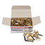 Fasteners Brass Plated (1", 100 Pack)