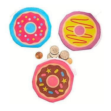 Donut coin purse 12/pk