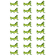 Grass Hopper Stickers Die Cut 1 1/4" X 3/4" Oval 35mm x 18mm Clear 10/pk