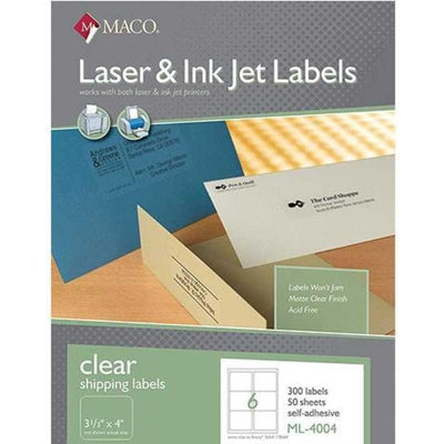 Clear Laser Labels (30/pg, 100/pk)
