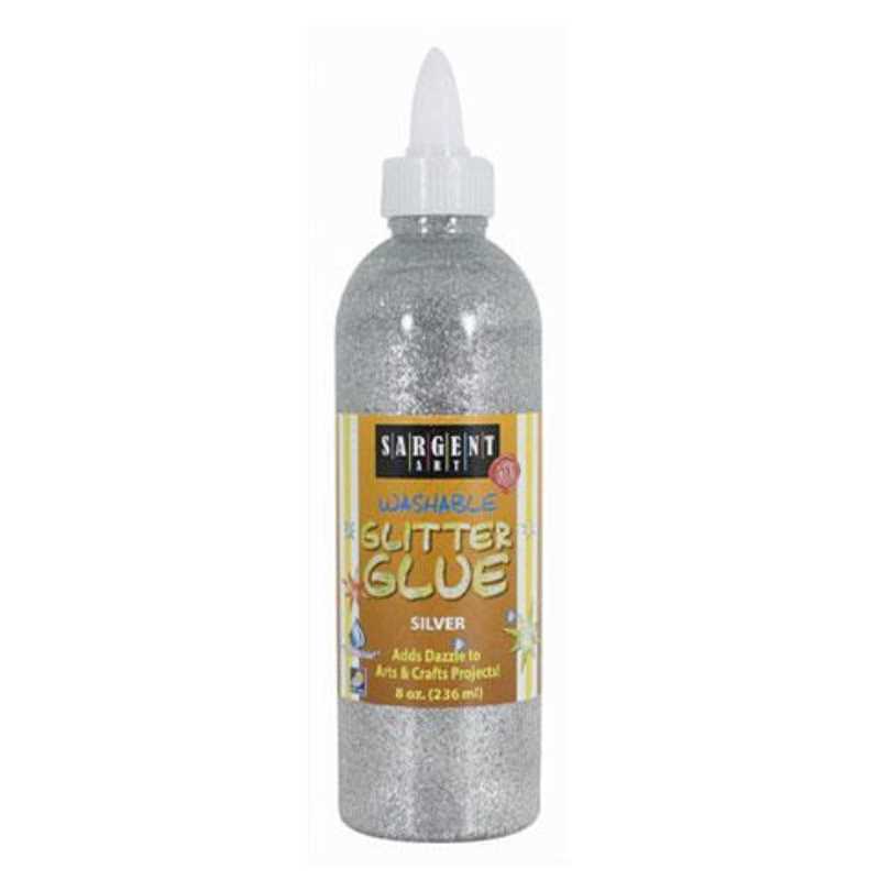 Glitter Glue (Red, 8 oz)