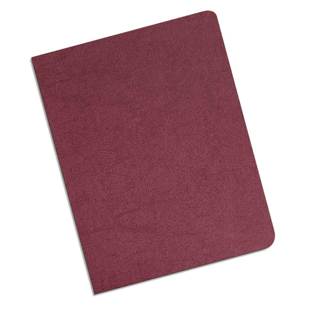 Leather Texture Poly covers 13 Mil 8 1/2"x11 50/Pk Maroon