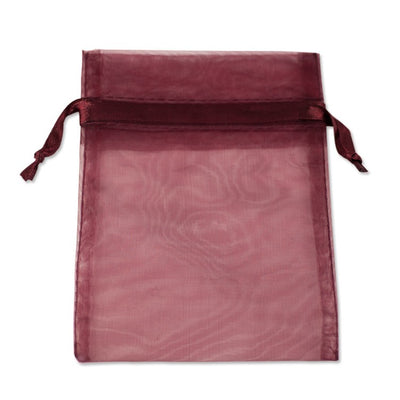 Organza Bags Burgundy 4x6 12/Pk