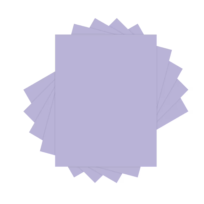Copy paper 20lb 8.5" x 11" Purple 500/pk