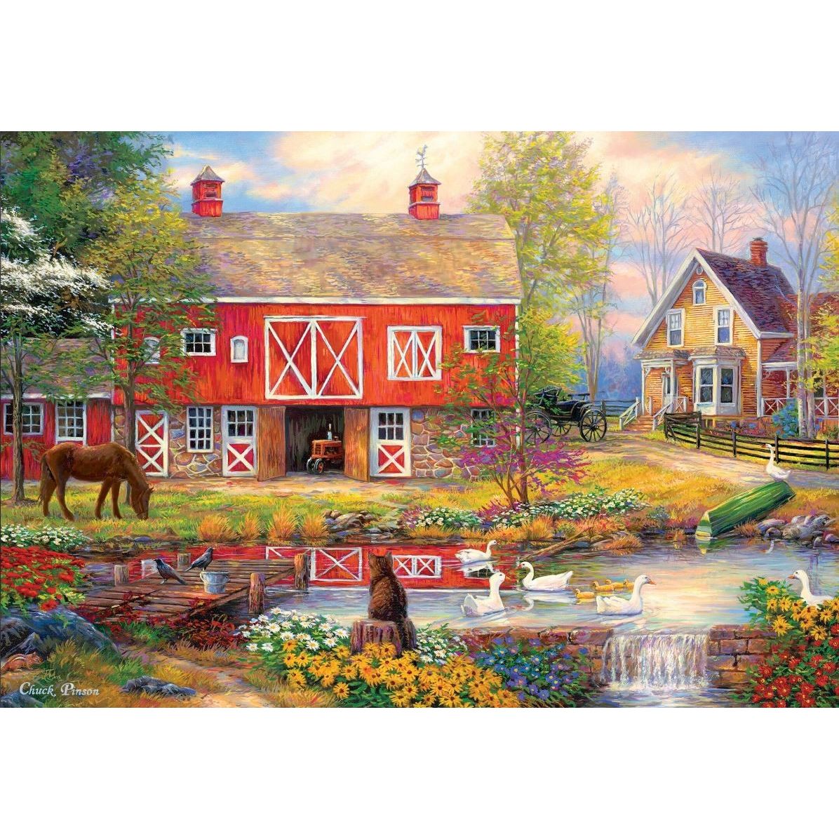 Reflections On Country Living 2000 Piece Jigsaw Puzzle