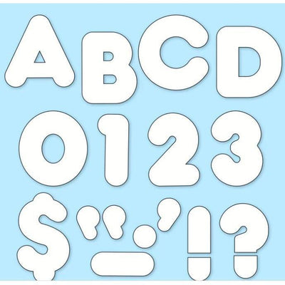 White Casual Uppercase Letters 2" 1/pk (discontinued)